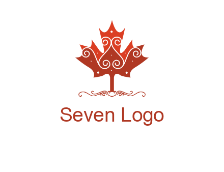 design on maple leaf logo
