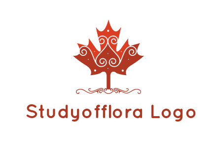 design on maple leaf logo