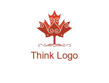 design on maple leaf logo