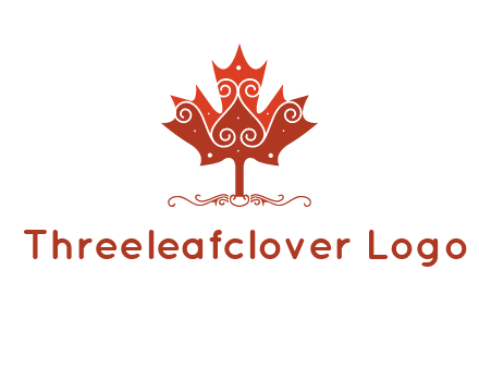 design on maple leaf logo