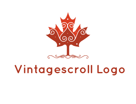 design on maple leaf logo