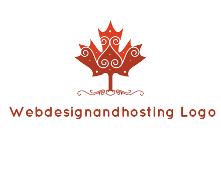 design on maple leaf logo