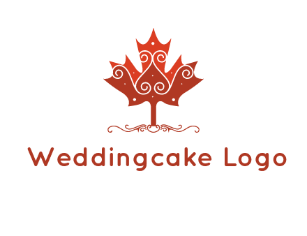 design on maple leaf logo