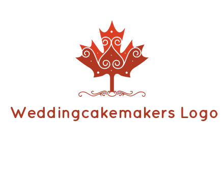 design on maple leaf logo