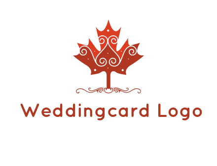 design on maple leaf logo