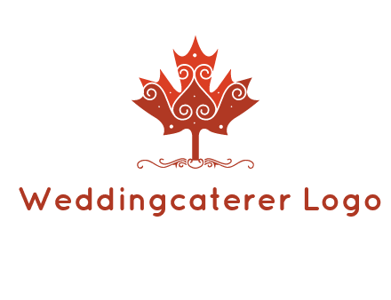 design on maple leaf logo