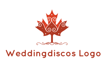 design on maple leaf logo