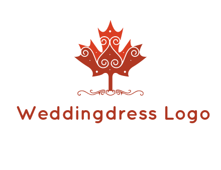 design on maple leaf logo