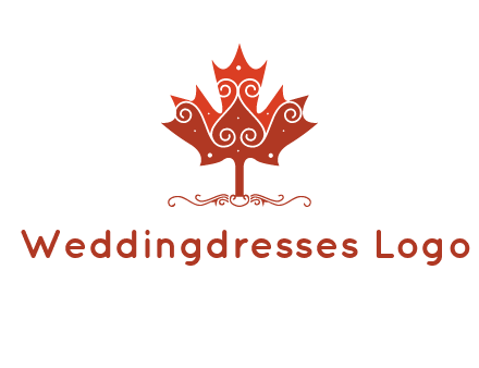 design on maple leaf logo