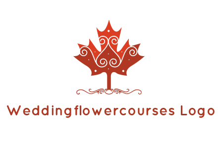 design on maple leaf logo