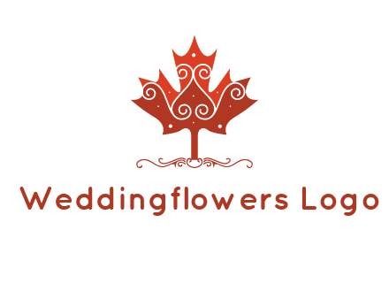 design on maple leaf logo