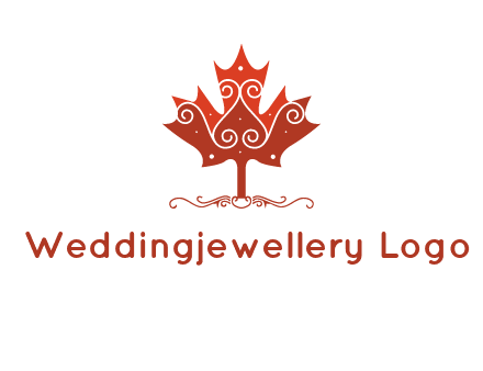 design on maple leaf logo