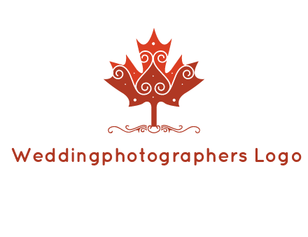 design on maple leaf logo