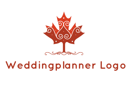 design on maple leaf logo