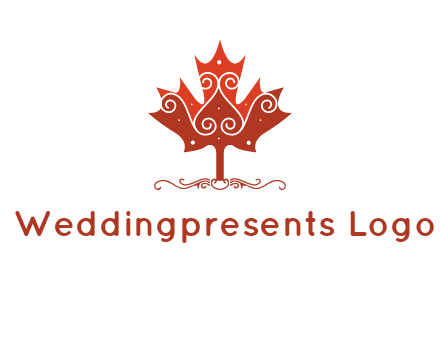 design on maple leaf logo