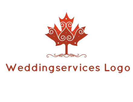 design on maple leaf logo