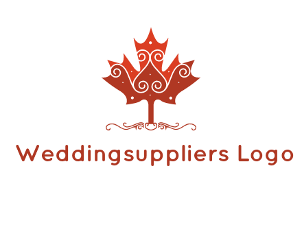 design on maple leaf logo