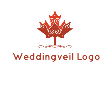 design on maple leaf logo