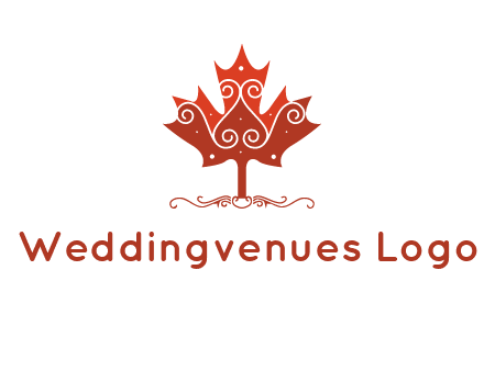 design on maple leaf logo