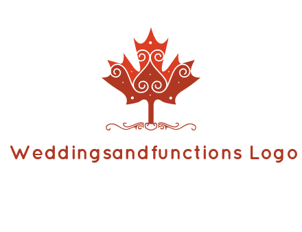 design on maple leaf logo