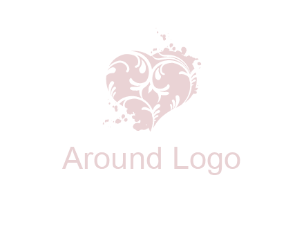 ornament heart icon