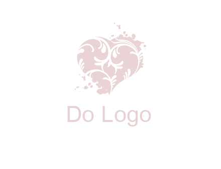 ornament heart icon