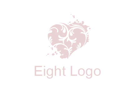 ornament heart icon