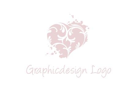 ornament heart icon