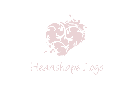 ornament heart icon
