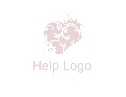 ornament heart icon