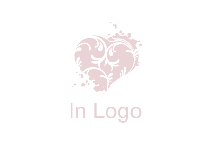ornament heart icon