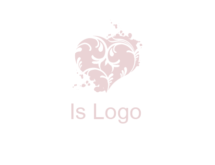 ornament heart icon