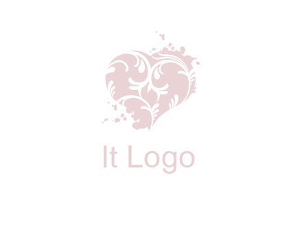 ornament heart icon