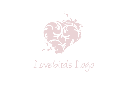 ornament heart icon