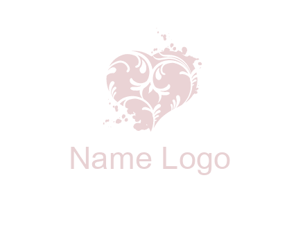 ornament heart icon
