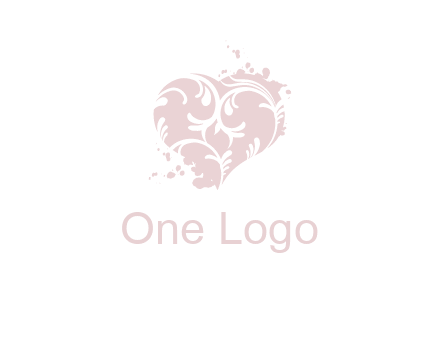 ornament heart icon