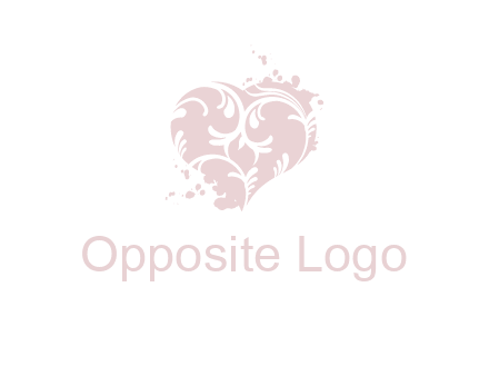 ornament heart icon
