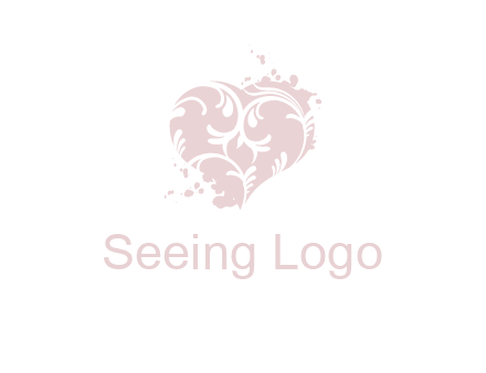 ornament heart icon