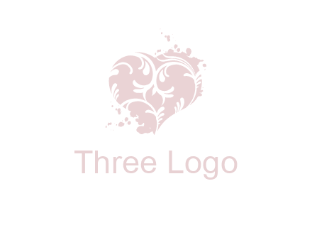 ornament heart icon
