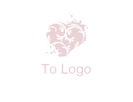 ornament heart icon