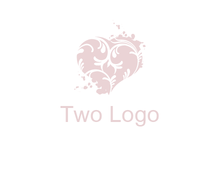 ornament heart icon