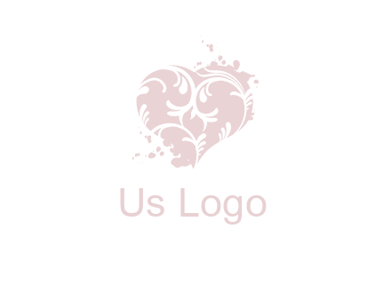 ornament heart icon