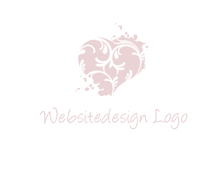 ornament heart icon