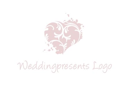 ornament heart icon