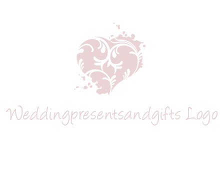 ornament heart icon