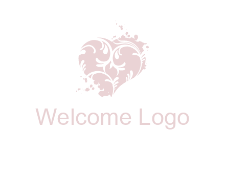 ornament heart icon