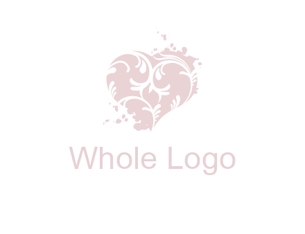 ornament heart icon