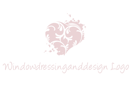 ornament heart icon