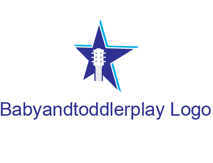 guitar head and star logo