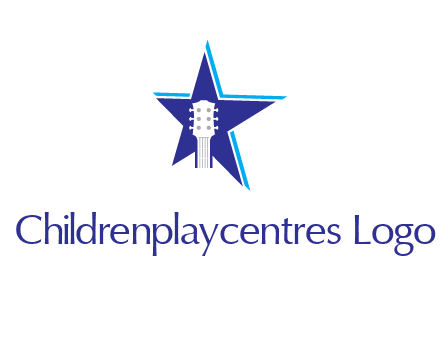 guitar head and star logo